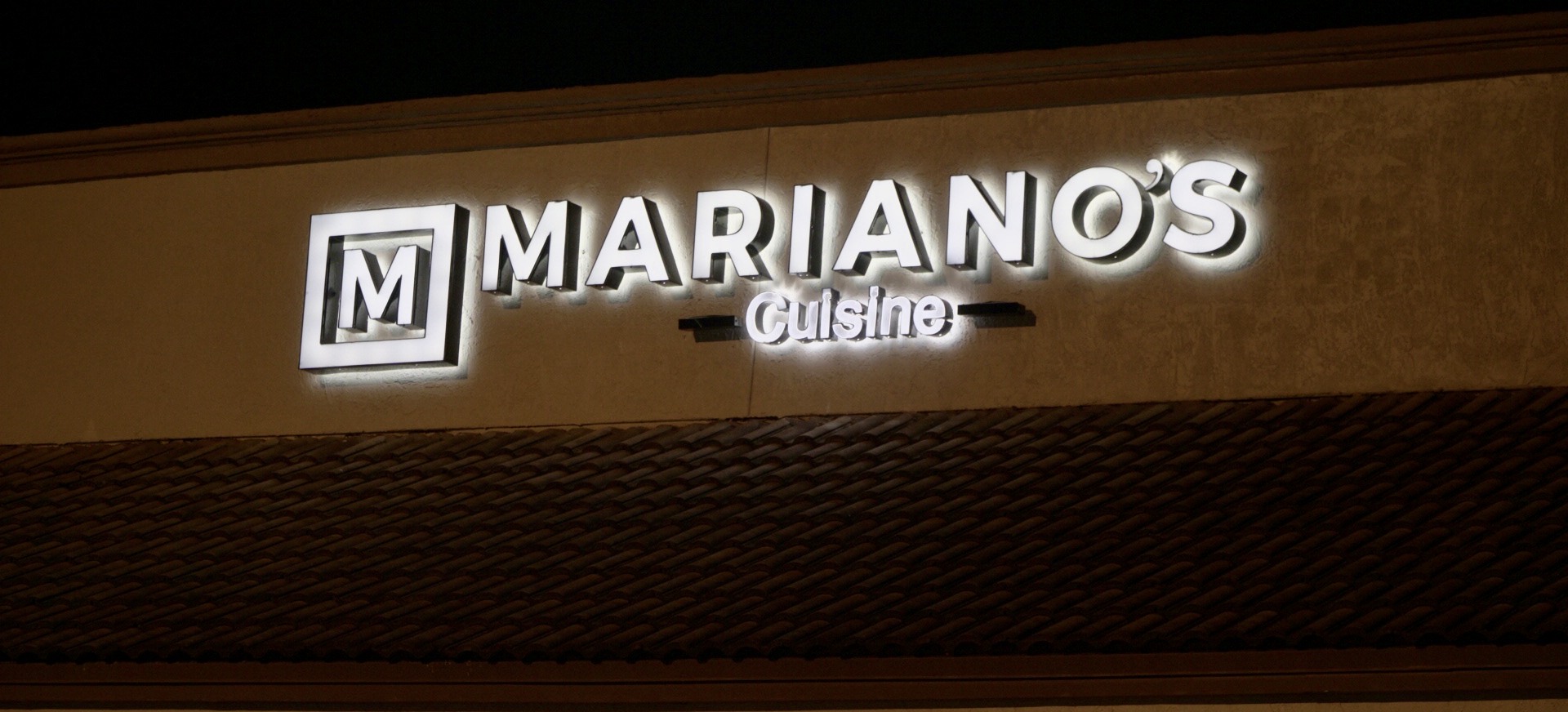 Mariano's Cuisine — Illuminated Channel Letters